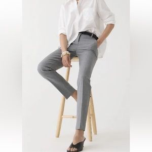 NWT J.Crew Crop Cameron in Heather Graphite Four Season Stretch Pants 6